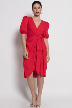 Vestido corto en color rojo
