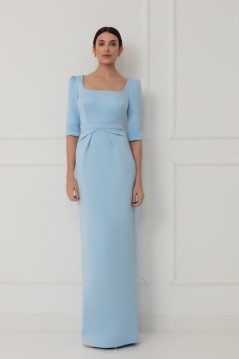 Vestido largo nicol azul