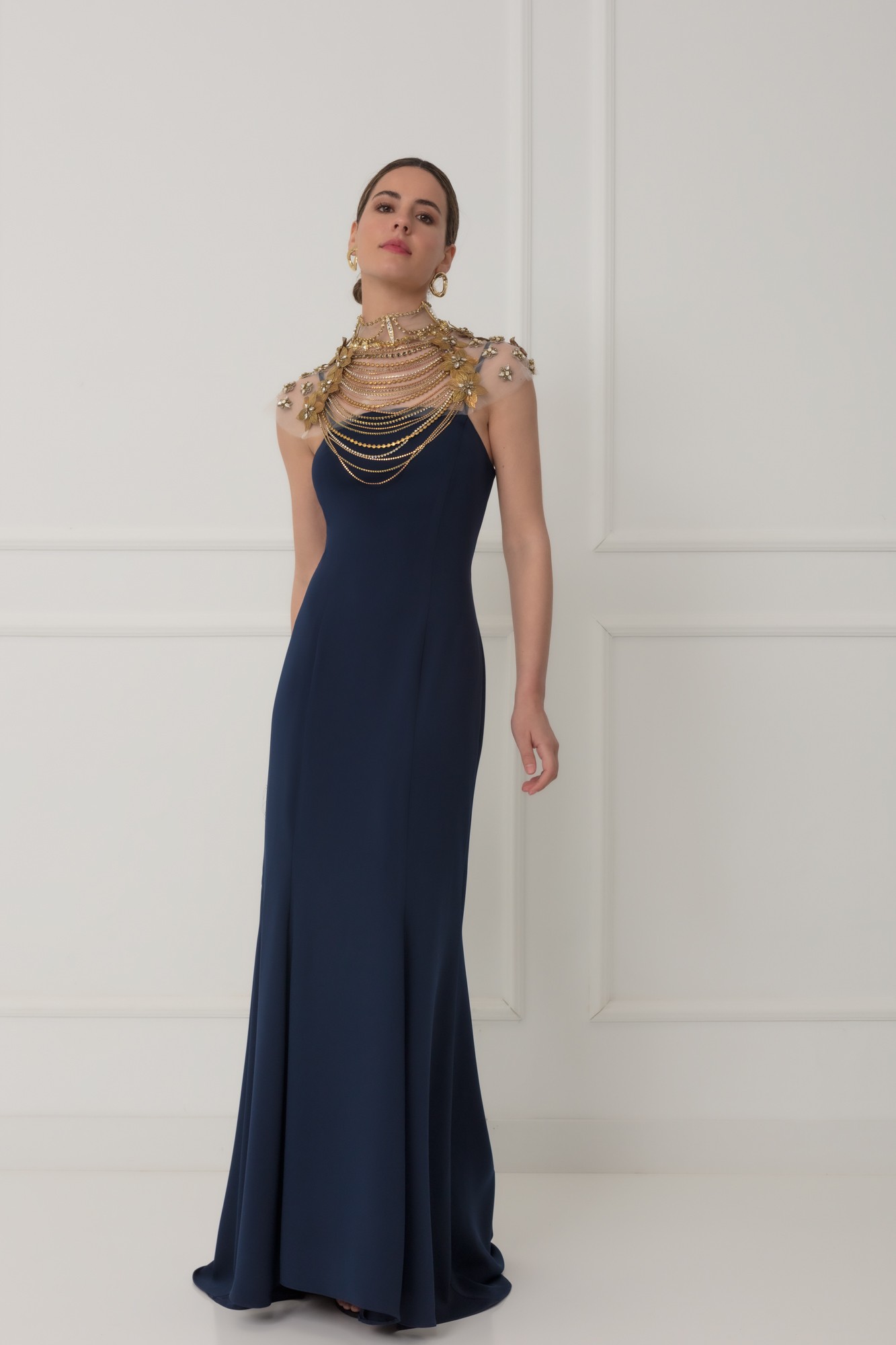 Invitada Boda Matilde Cano Vestido Largo Azul Vestidos Matilde