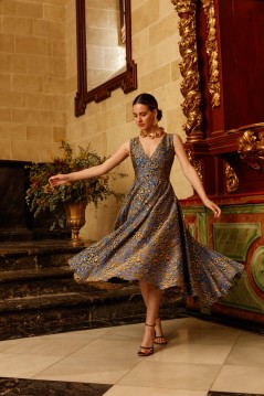 Vestido Jacquard