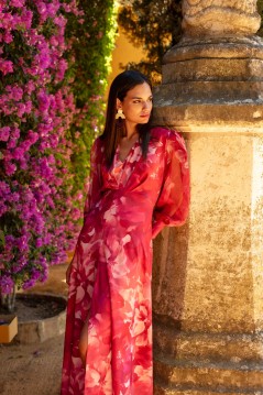 Vestido midi Scarlet