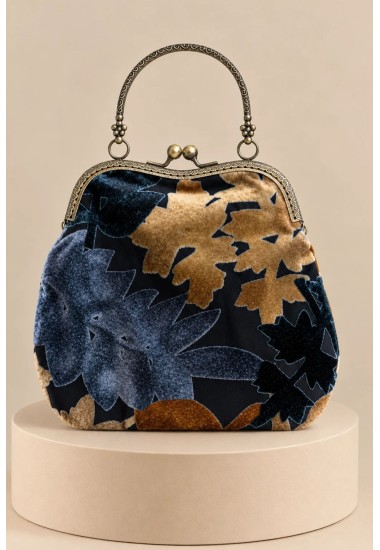 Bolso de terciopelo floral Nina